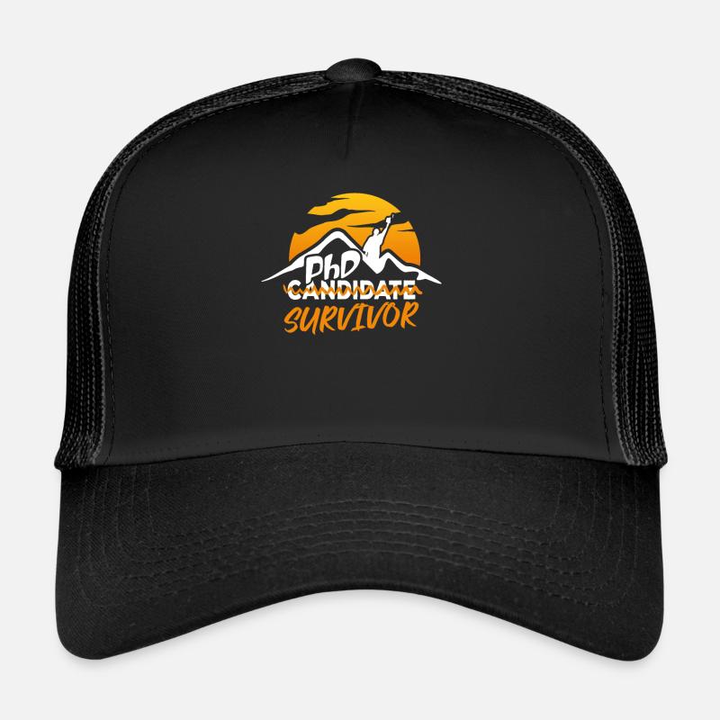PHD Candidat Survivor Drôle Vintage Casquette trucker 