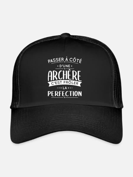 Archère - Frôler la perfection - Casquette trucker  - noir/noir - Devant