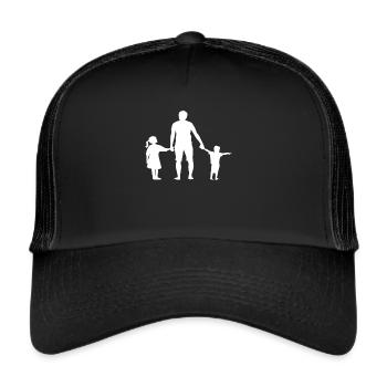 Father and Daughter - Father and Son Gift - Trucker Cap - black/black - Front