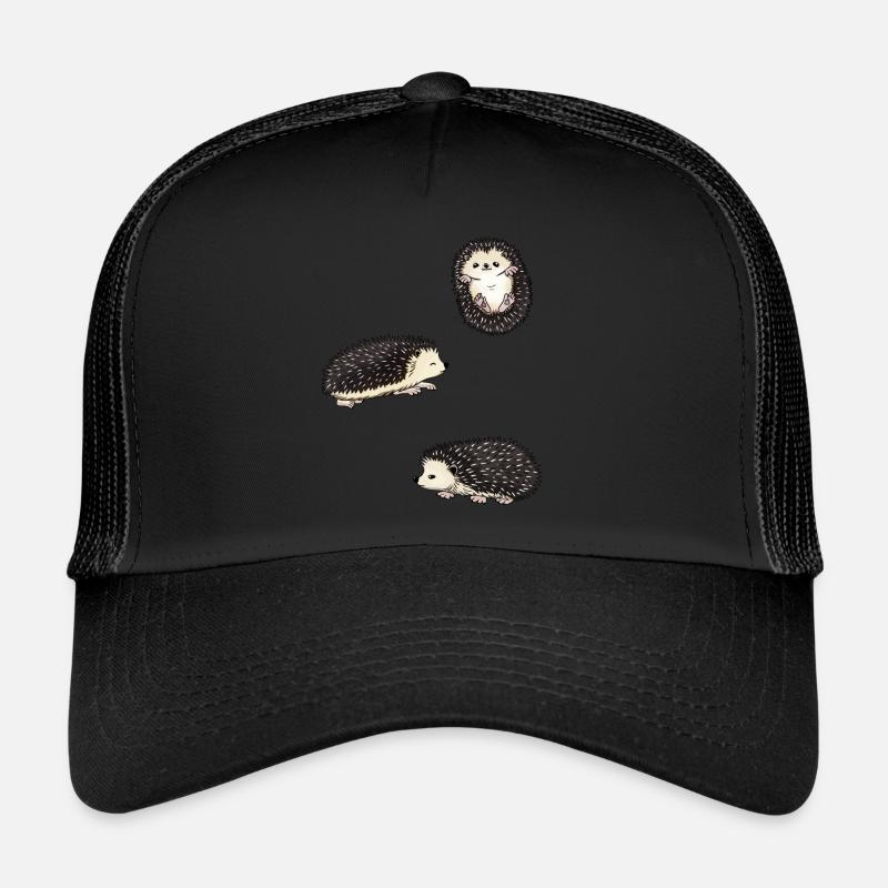 Heartbeat Costume de hérisson africain à ventre blanc Casquette trucker 