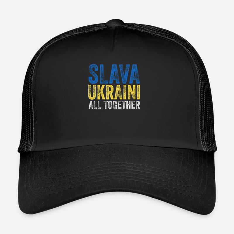 Slava Ukraini Ukraine Dicton Casquette trucker 