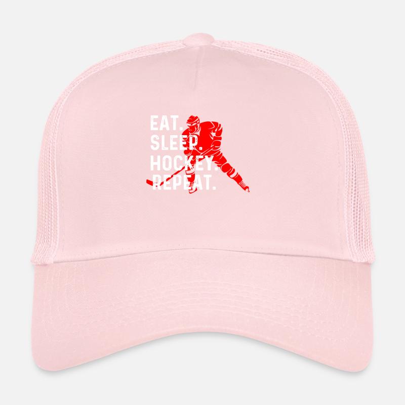 Manger du hockey sur le sommeil répéter Casquette trucker 