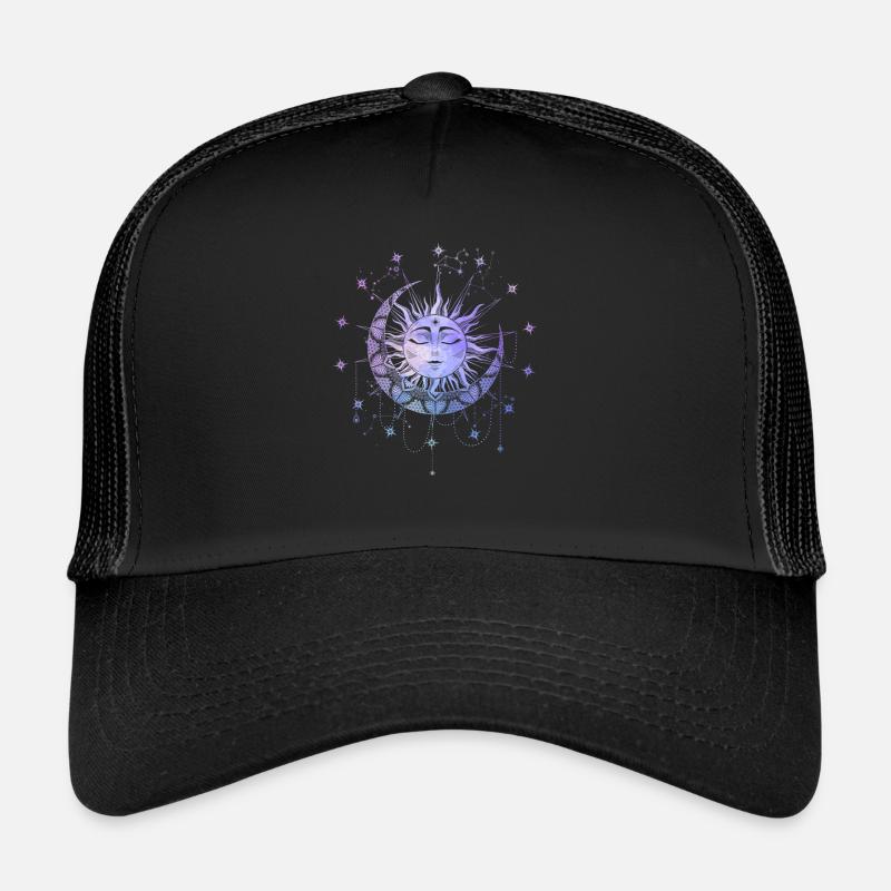 Spiritual Magic Sun Occult Magic Symbol Trucker Cap
