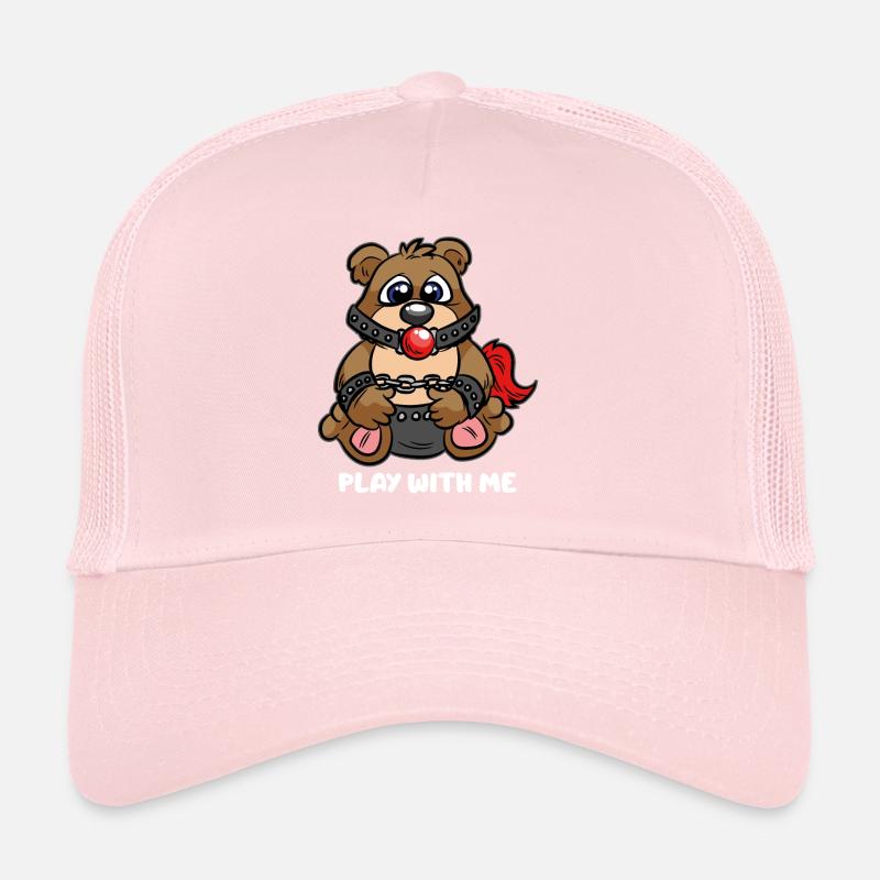 Jouez avec moi BDSM Teddy Bear Bondage Esclave Casquette trucker 