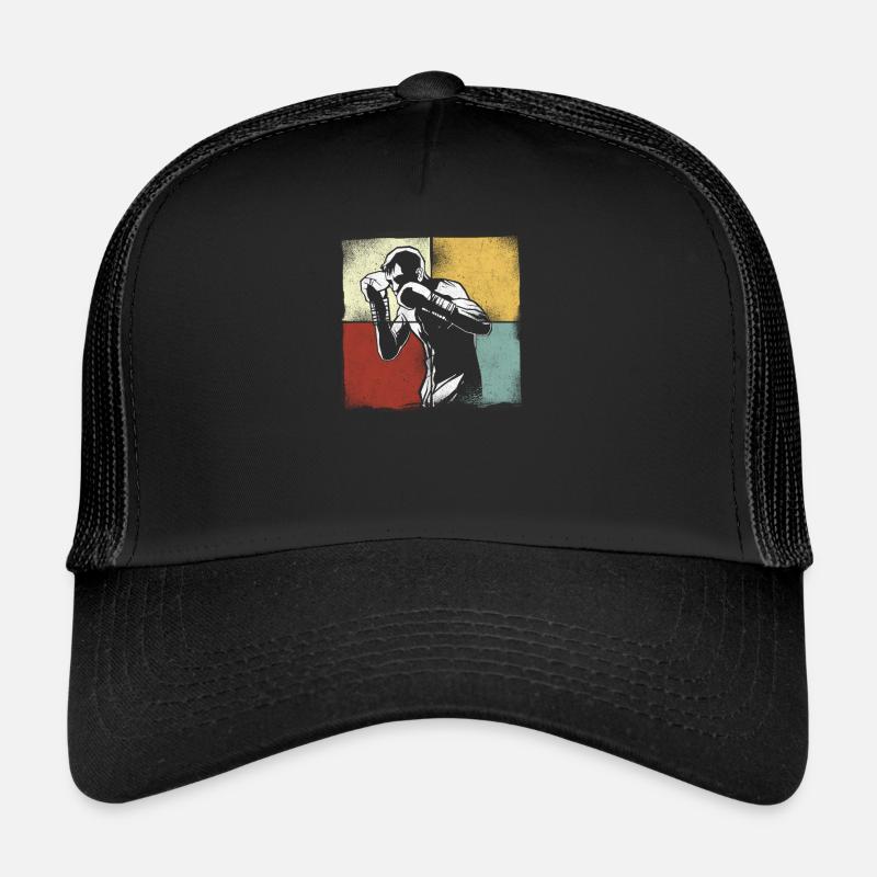 Boxing Retro Vintage Trucker Cap