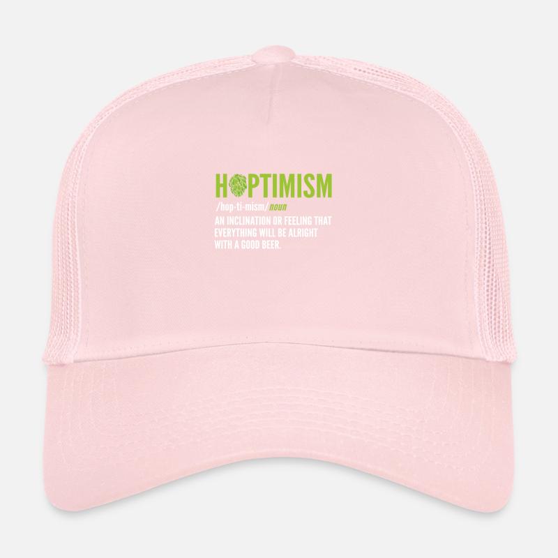Hoptimism Beer Brewer and Beer Drinking Trucker Cap