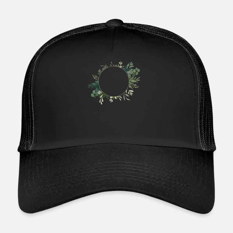Wedding Flower Wreath I Bride Bouquet Boho Style Trucker Cap