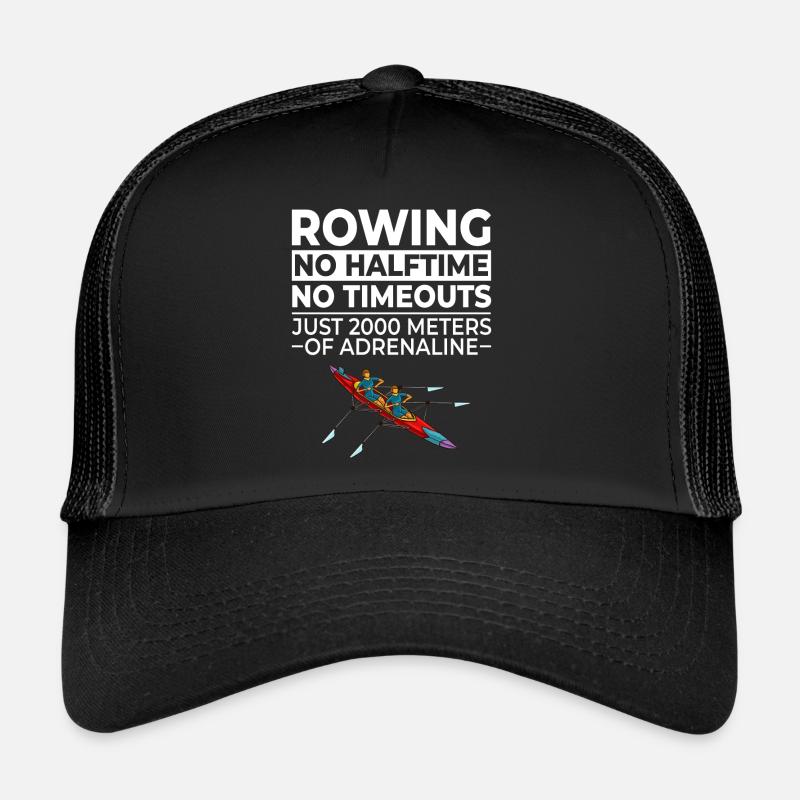 Rowing Funny Paddle Rowing Rowing Boat Rower - Trucker Cap - black/black