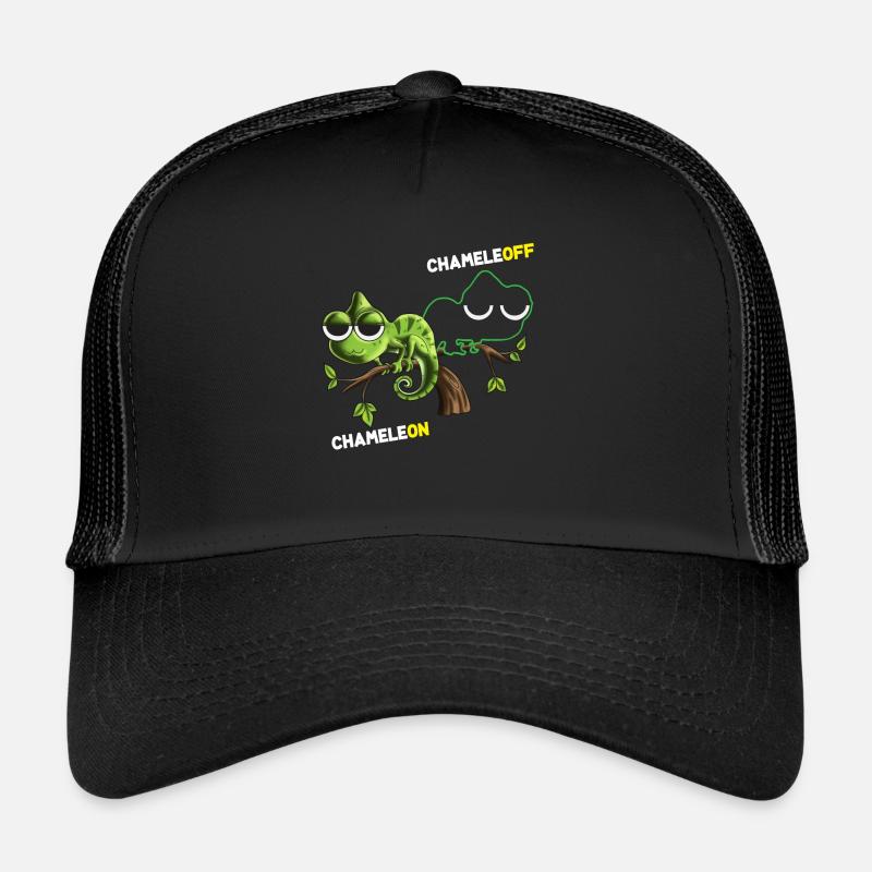 Chameleon Chameleoff Interrupteur de lumière Camouflage Lézard Casquette trucker 