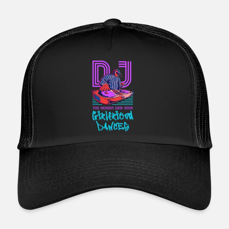 DJ - Trucker Cap - Schwarz/Schwarz