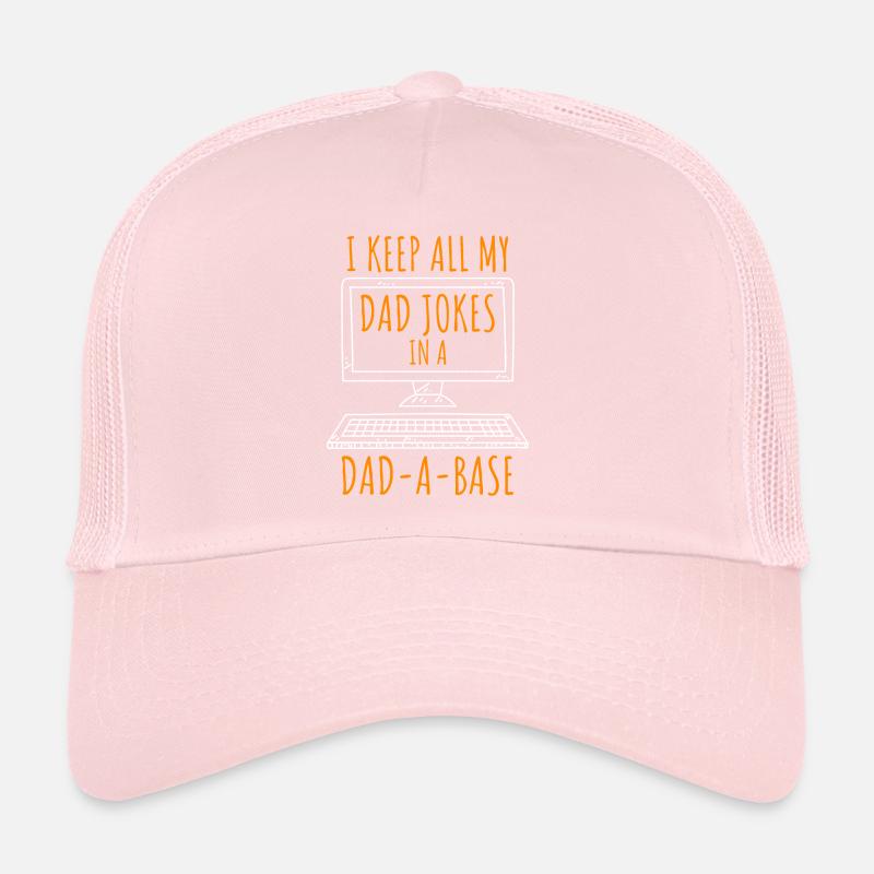 I keep all ny Dad Jokes in a Dad-a-Base Papa Witze Trucker Cap