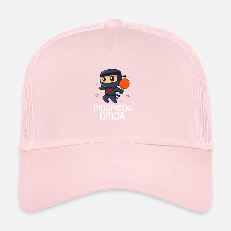 Ping-Pong Ninja Table Tennis Ping-pong Gift Trucker Cap