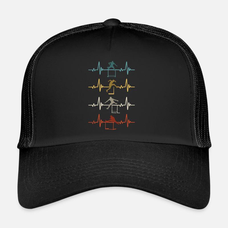 Course de haies Athlétisme Athlétisme - Casquette trucker  - noir/noir