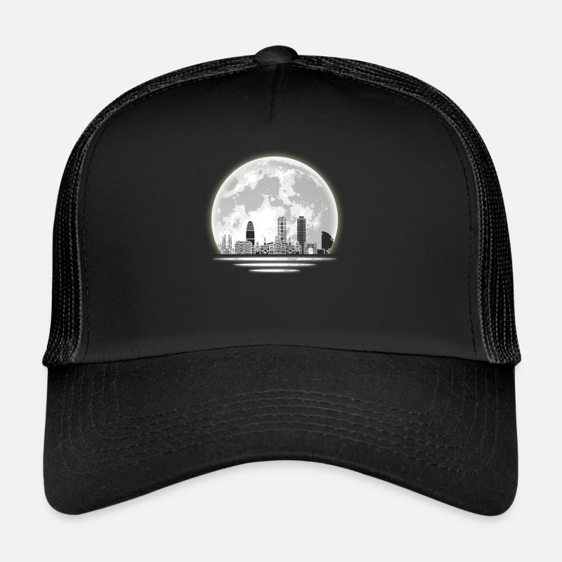 Ligne d’horizon de Barcelone Casquette trucker 
