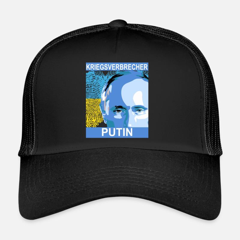 War criminal Putin Trucker Cap