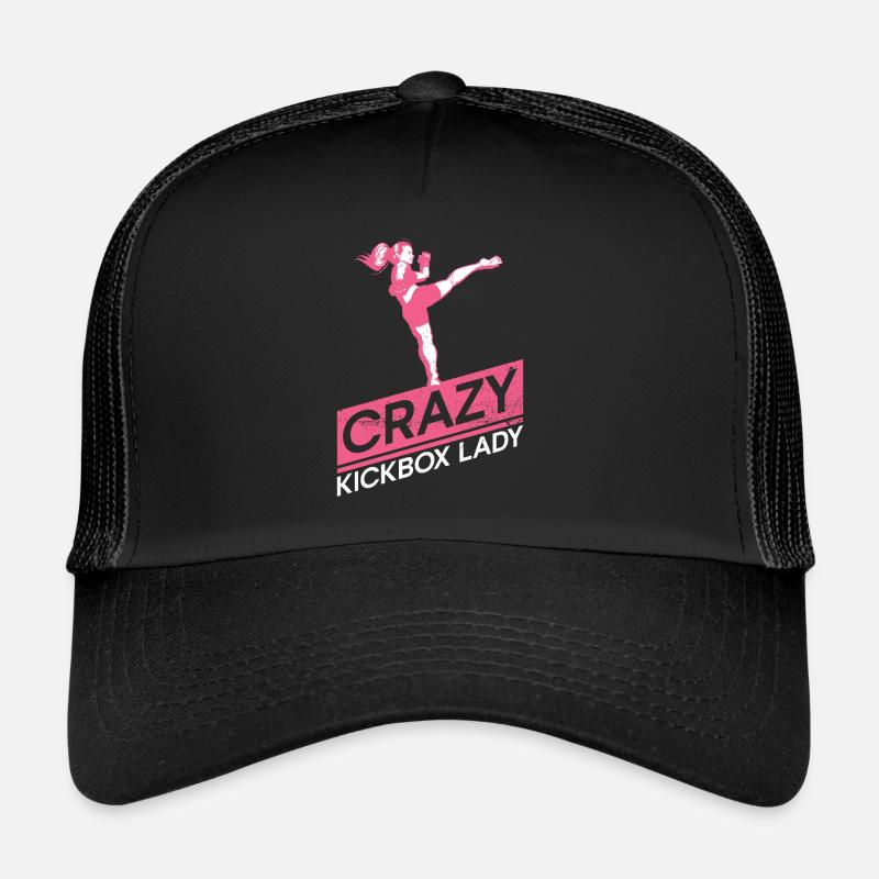 Crazy Kickbox Lady - Kickboxen Kickboxer Trucker Cap