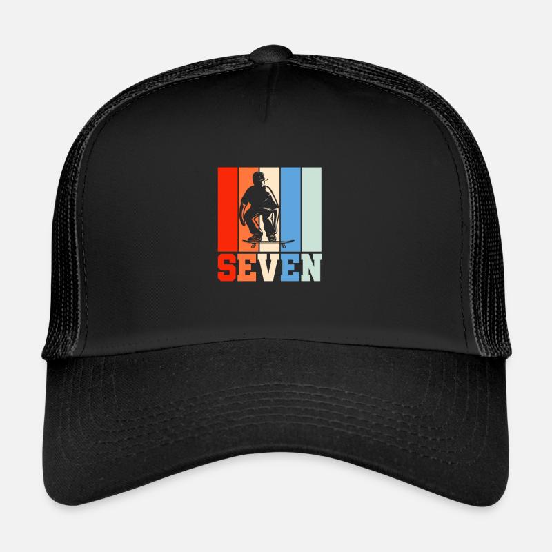 Skateboard 7ème anniversaire Casquette trucker 