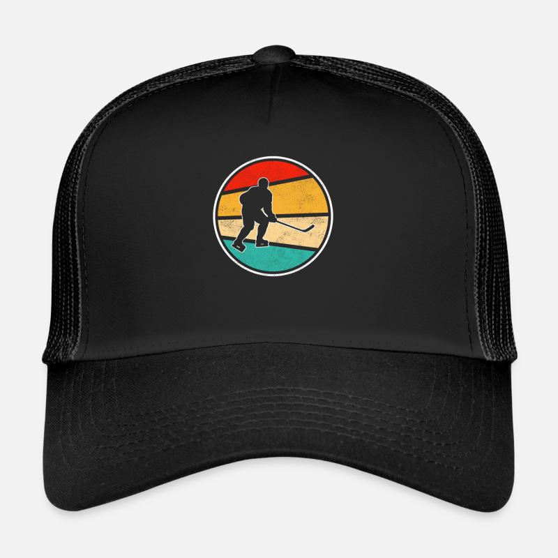 Hockey Eishockey Retro Logo Trucker Cap
