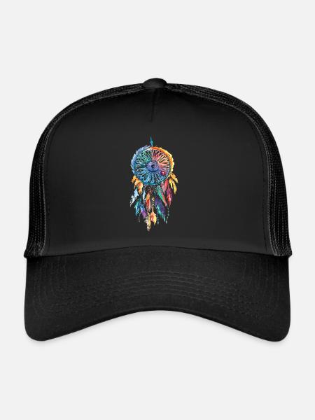 Dreamcatcher Dream Catcher Fashion pour femmes - Casquette trucker  - noir/noir - Devant