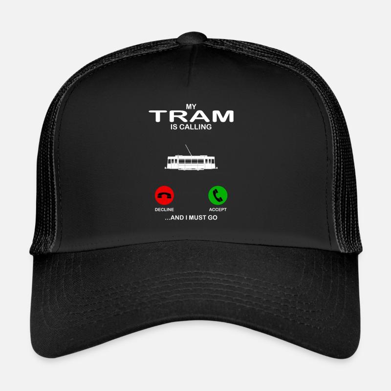 tram - Trucker Cap - black/black