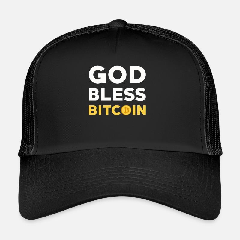 Le Bitcoin - Casquette trucker  - noir/noir