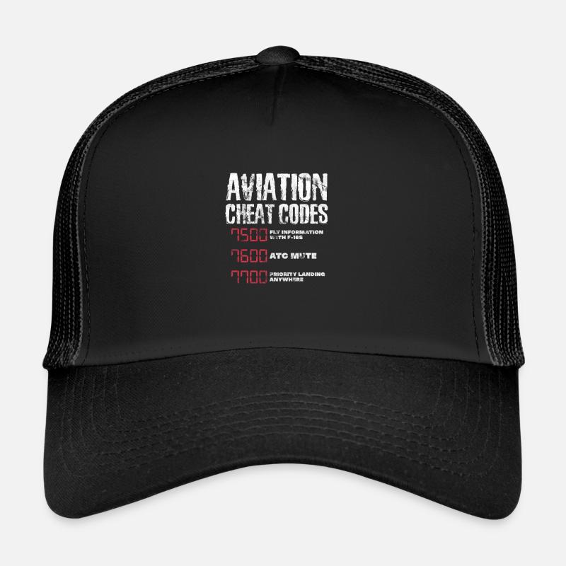 Pilot - Trucker Cap - Schwarz/Schwarz