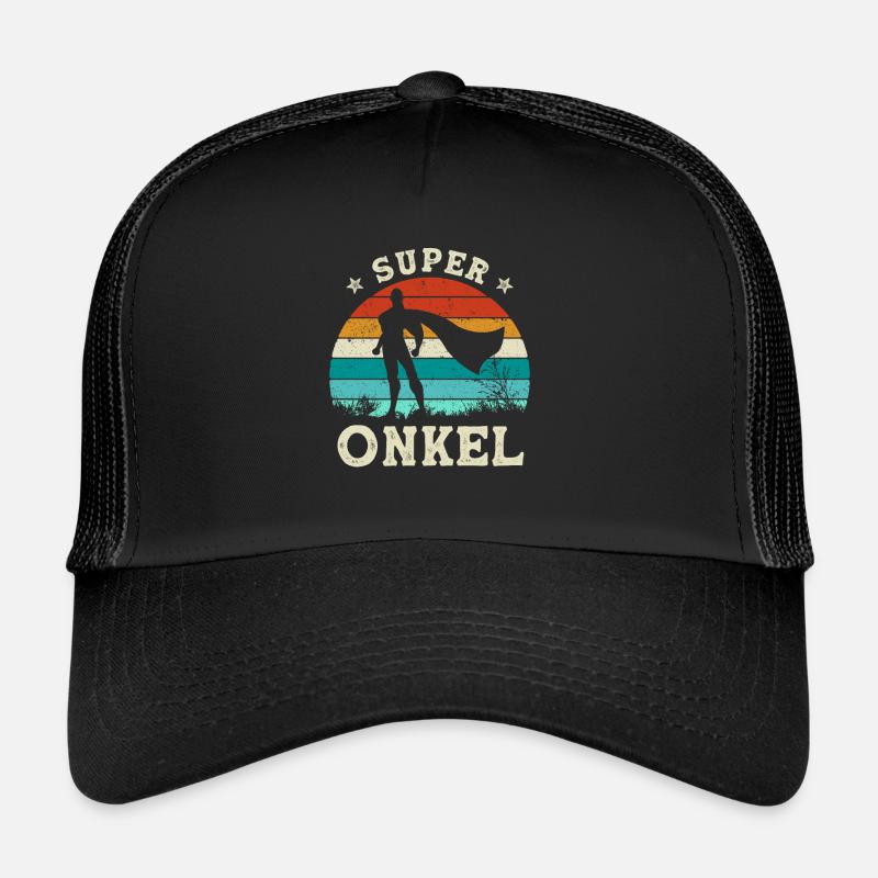 Super Uncle Gift Superhero Father's Day Trucker Cap