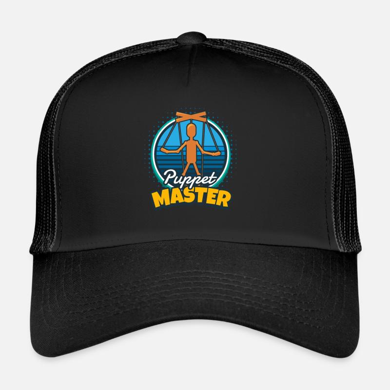 Puppet Master Puppeteer Doll - Trucker Cap - black/black