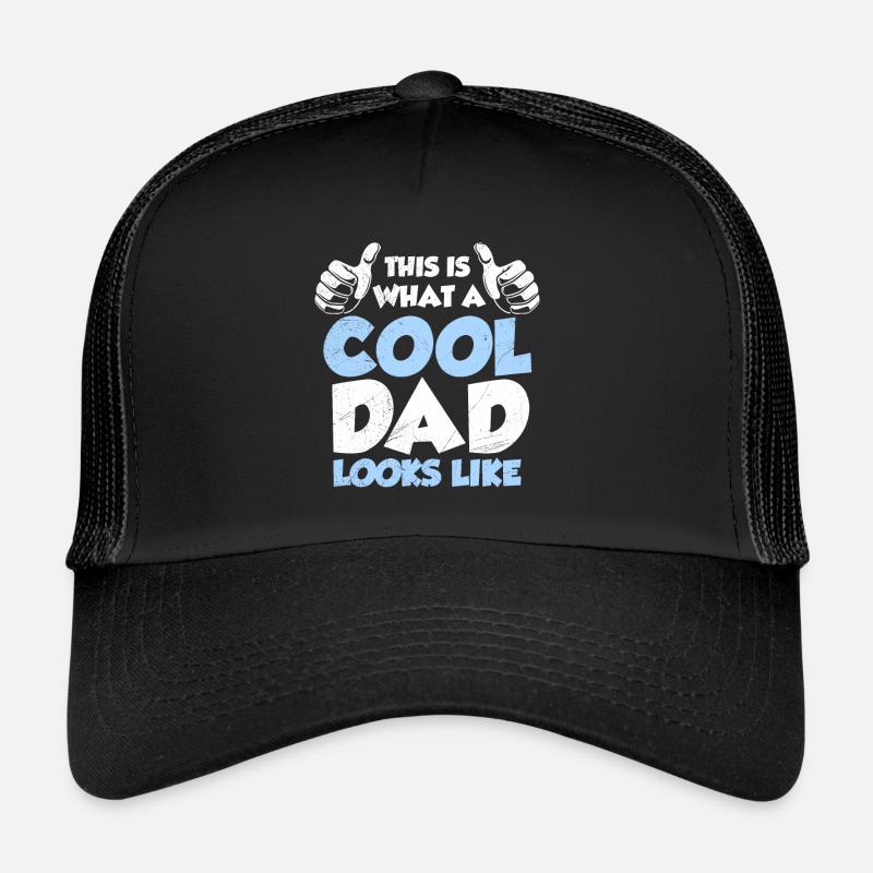 So sieht ein richtig cooler Papa aus - Trucker Cap - Schwarz/Schwarz