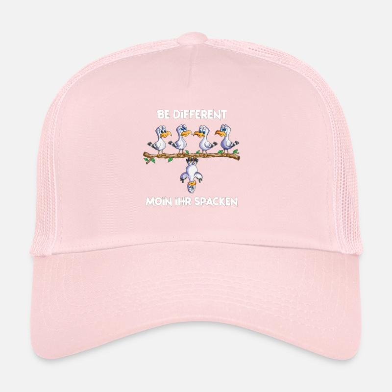 Seagulls Seagulls Saying Moin ihr Spacken Northern Germany Trucker Cap