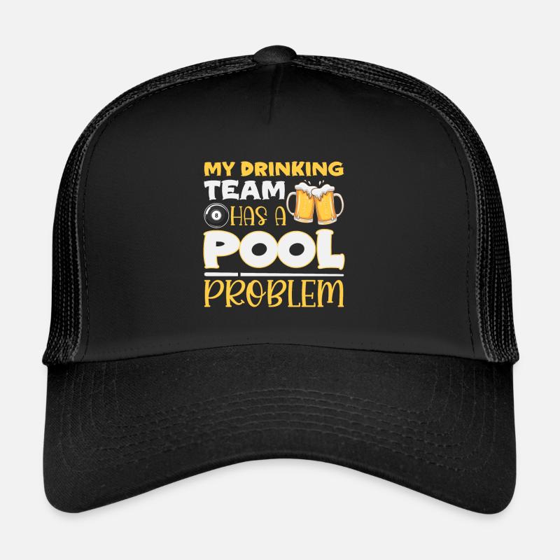 Billard Billard Snooker Queue Joueur de billard Casquette trucker 