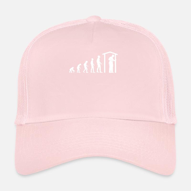 Carpenter Profession Evolution Carpenter Gift Trucker Cap