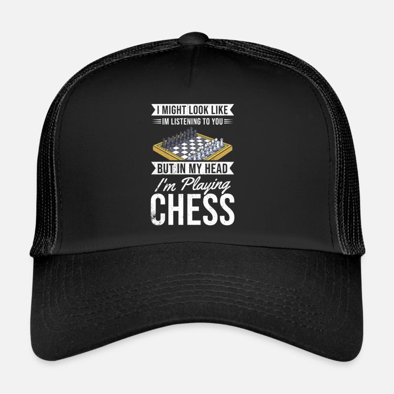 Chess Gift Board Game Chess Game Chess Board Trucker Cap