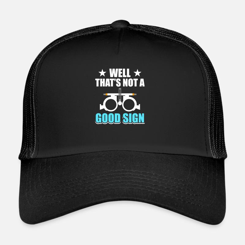 Opticien - Casquette trucker  - noir/noir