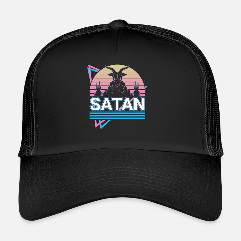 Baphomet Chèvre Satan Pentagramme Occulte Satanique Casquette trucker 