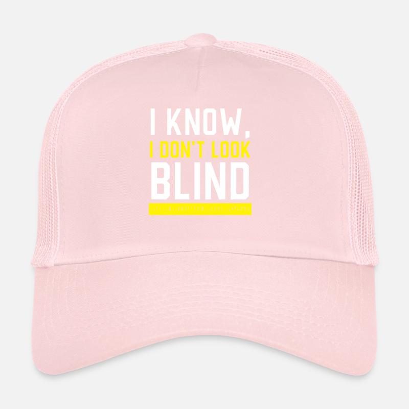 Braille Blind Awareness Visually Impaired Trucker Cap