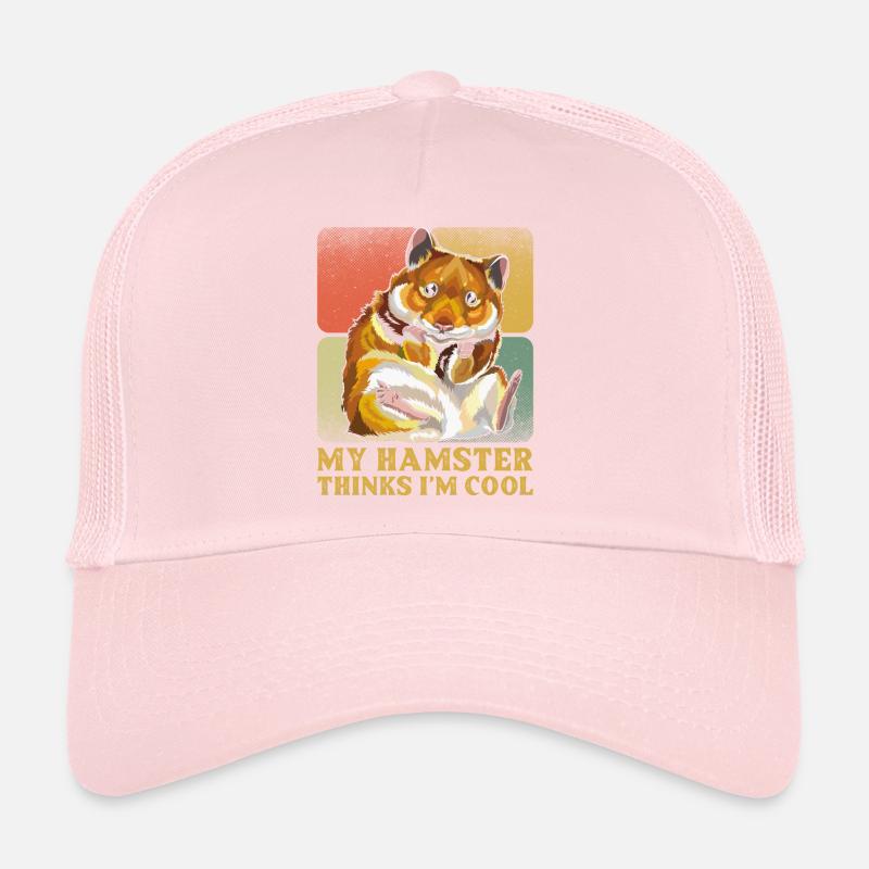 My Hamster Thinks I'm Cool Hamster Dad Trucker Cap