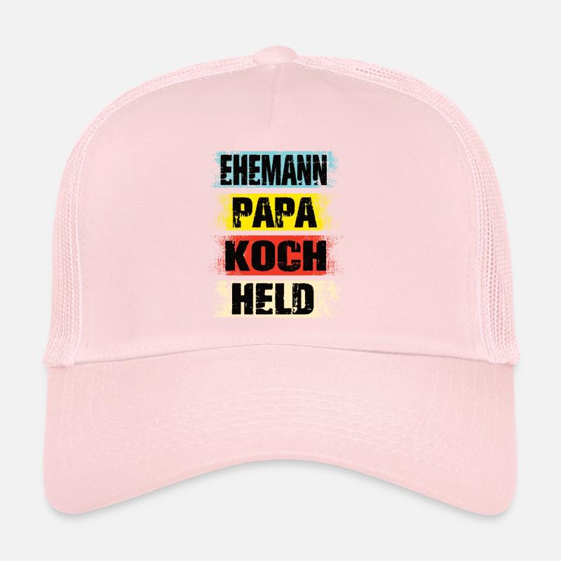 Ehemann Papa Koch Held Trucker Cap