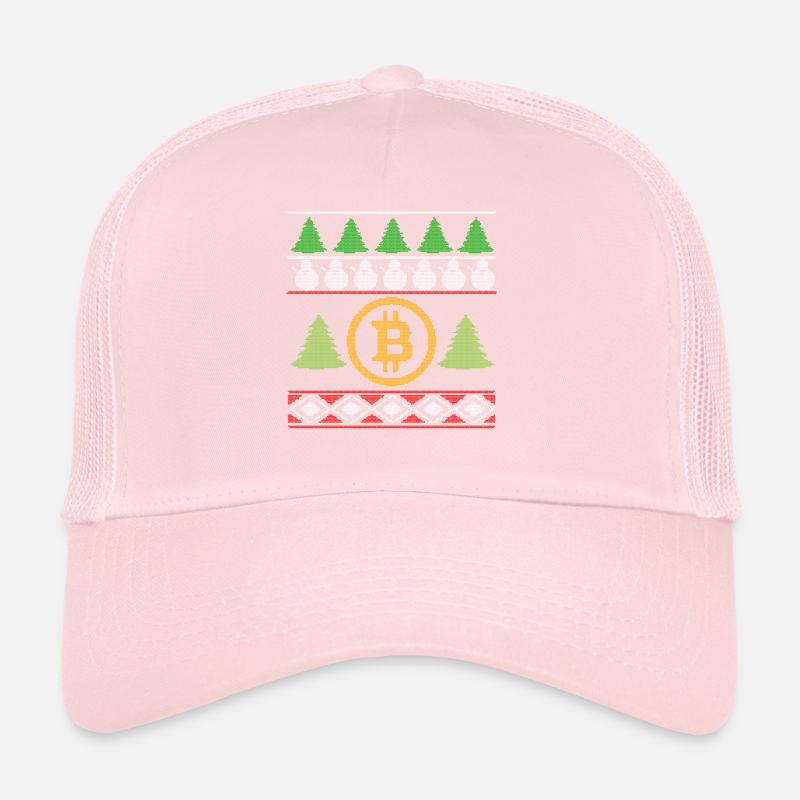 Drôle pull Noël Bitcoin Crypto Monnaie Casquette trucker 