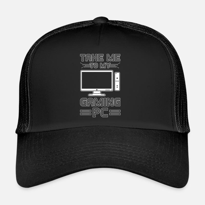 Gaming PC - Trucker Cap - Schwarz/Schwarz