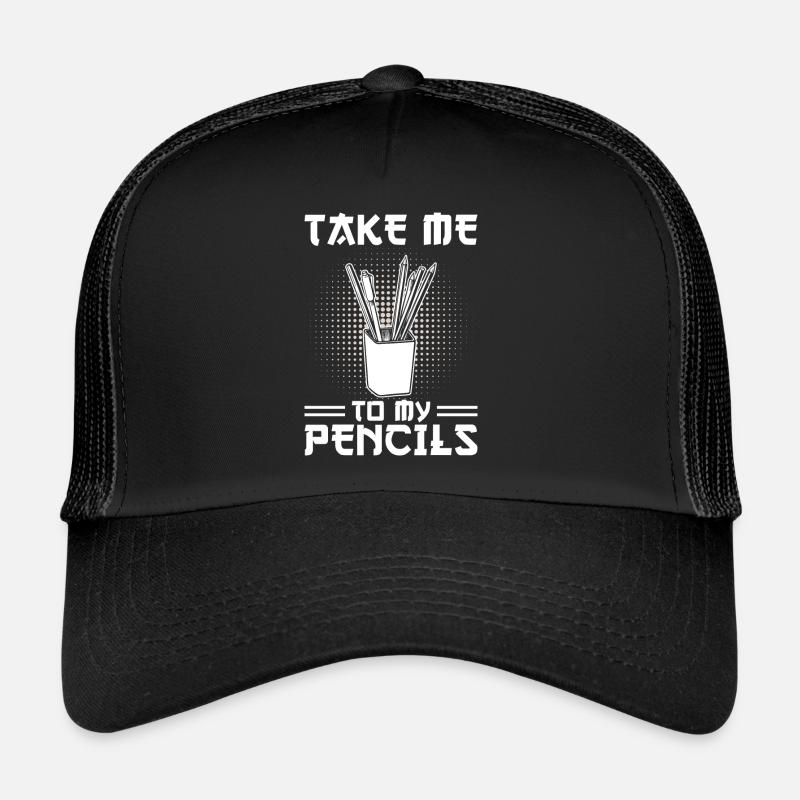 Mangaka Cadeau - Casquette trucker  - noir/noir