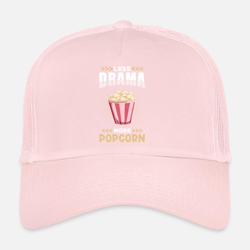Popcorn Moins Drame plus Popcorn Casquette trucker 