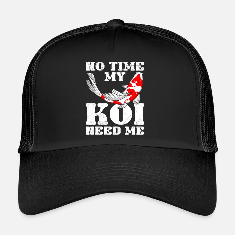 Keine Zeit meine Kois brauchen mich Koi Trucker Cap