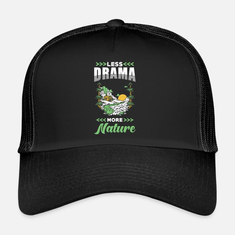 Nature - Casquette trucker  - noir/noir
