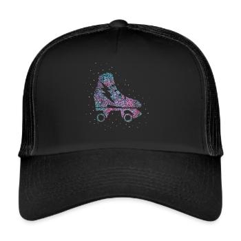 Patineur Roller Roller Patins à roulettes - Casquette trucker  - noir/noir - Devant