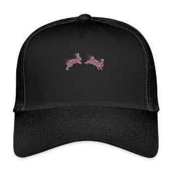 Rabbit Rabbit Rabbit Dwarf Rabbit - Trucker Cap - black/black - Front