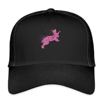 Rabbit Unicorn Rabbit Dwarf Rabbit - Trucker Cap - black/black - Front