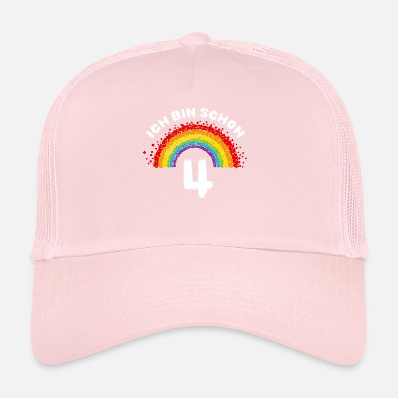 Ich Bin Schon 4 Vierter Geburtstag Trucker Cap