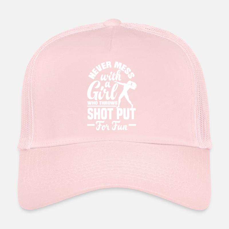 Shot Put Putter Track and Field Female Thrower Trucker Cap