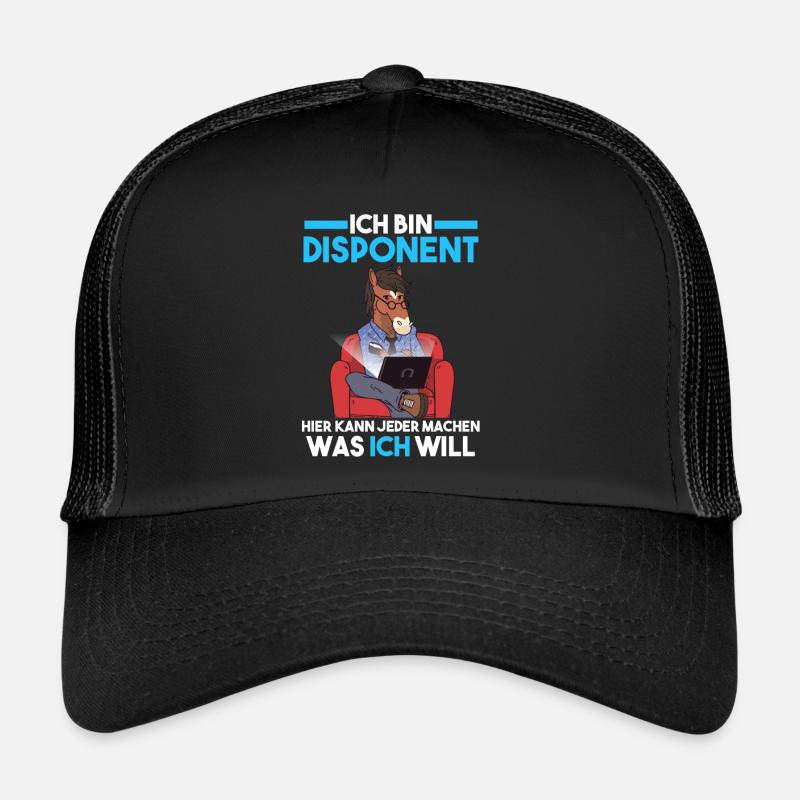 Disponent - Trucker Cap - Schwarz/Schwarz